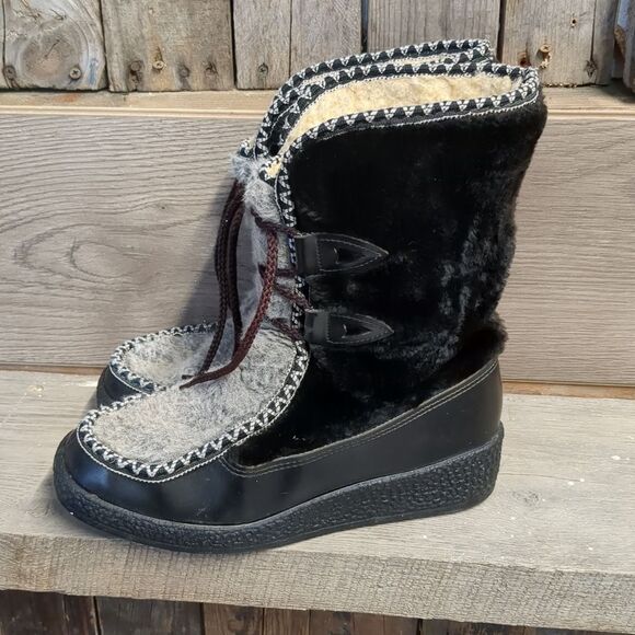 Vintage Snowland Cozy Winter Boots Women's Size 9 - Picture 4 of 12